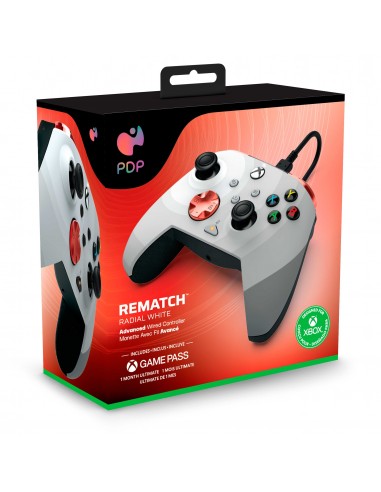 10486-Xbox Series X - Rematch Wired Controller Radial White Licenciado-0708056069223