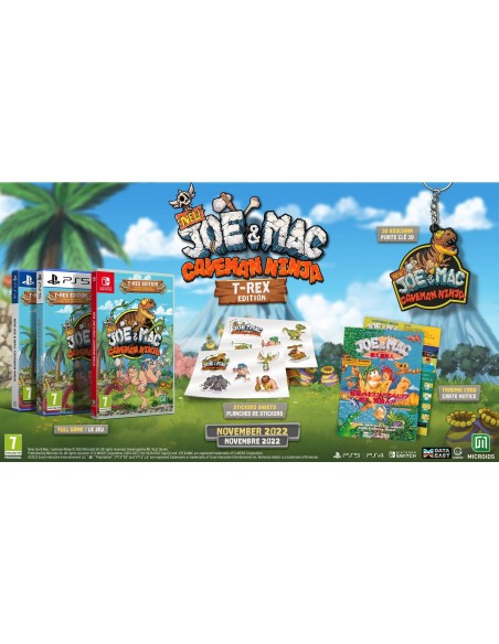 -10671-PS4 - NEW JOE AND MAC - CAVEMAN NINJA - T-Rex Edition-3701529501098