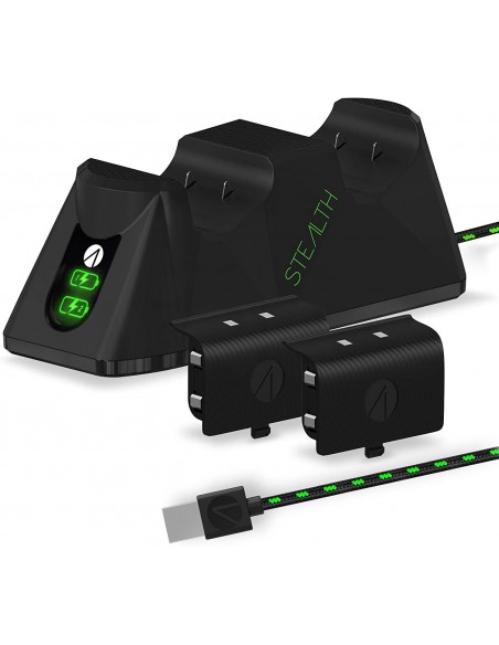 -10550-Xbox Series X - Twin Battery Packs & Charging Dock Negro-5055269711827