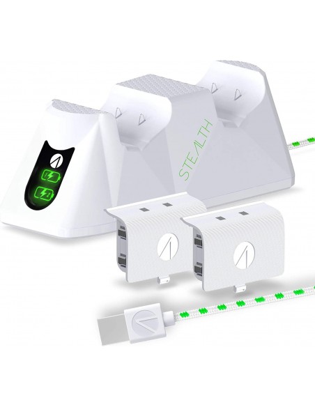 -10548-Xbox Series X - Twin Battery Packs & Charging Dock Blanco-5055269711865