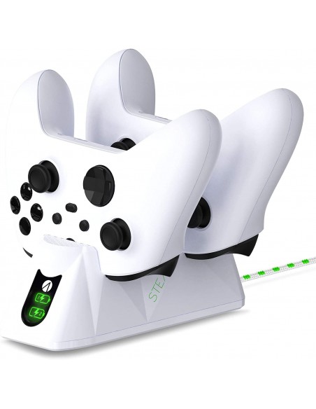 -10548-Xbox Series X - Twin Battery Packs & Charging Dock Blanco-5055269711865