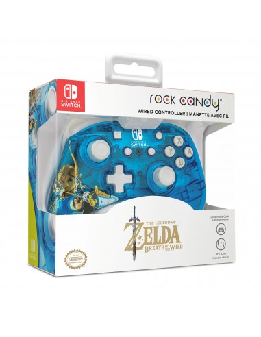 7339-Switch - Rock Candy Wired Controller Zelda Licenciado-0708056068318