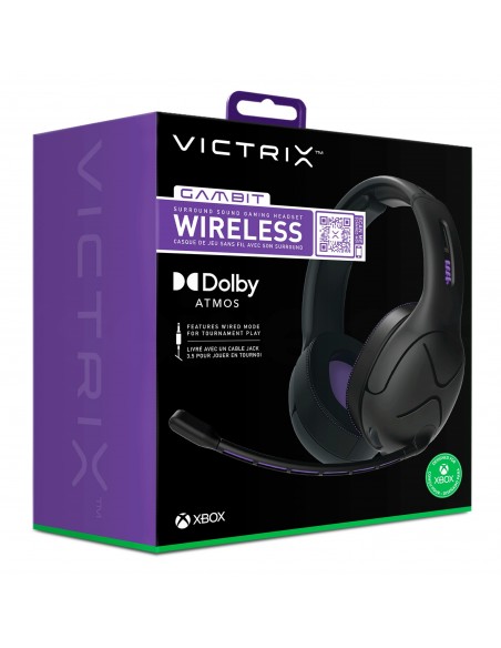 -5009-Xbox Series X - Victrix Gambit Wireless Auricular Gaming Licenciado (XS/X)-0708056067533