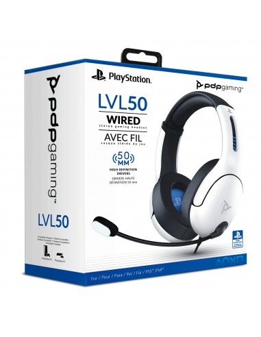 5014-PS5 - LVL50 Wired Blanco Auricular Gaming Licenciado (PS4/5)-0708056065812
