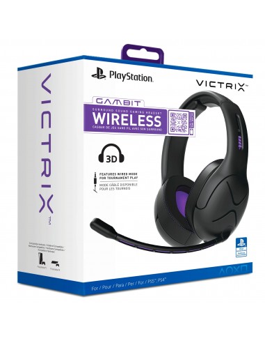 5015-PS5 - Victrix Gambit Wireless Auricular Gaming Licenciado  (PS4/5)-0708056067557