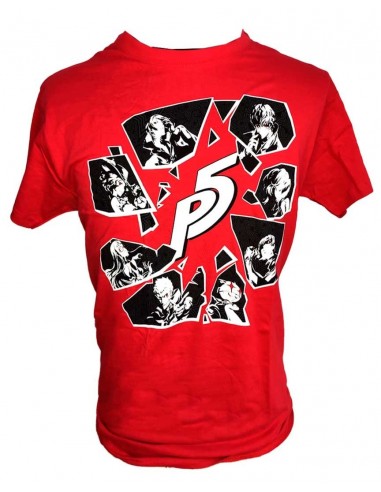 10115-Apparel - Camiseta Persona 5 ""The Phantom Thieves"" Red XL-4260570024745