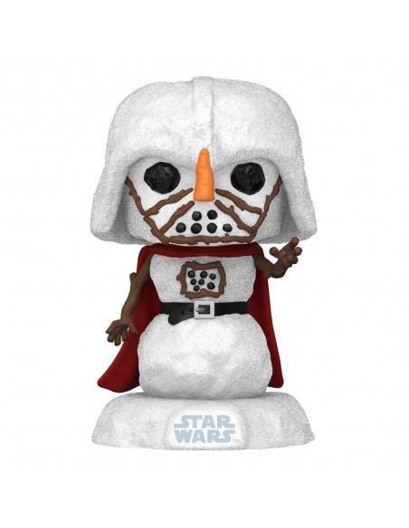 -10853-Figuras - Figura POP! Star Wars Holiday Snowman Darth Vader-0889698643368