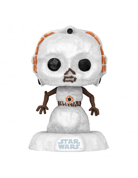 -10851-Figuras - Figura POP! Star Wars Holiday Snowman C-3PO-0889698643351