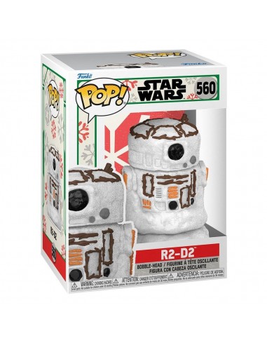 10849-Figuras - Figura POP! Star Wars Holiday Snowman R2-D2-0889698643375