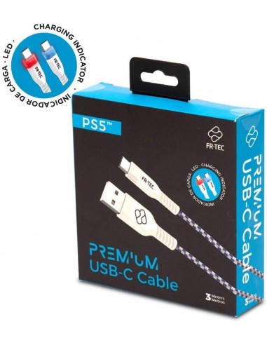 5422-PS5 - Cable USB Carga Premium 3M FR-TEC-8436563092084