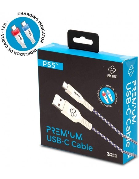 -5422-PS5 - Cable USB Carga Premium 3M FR-TEC-8436563092084