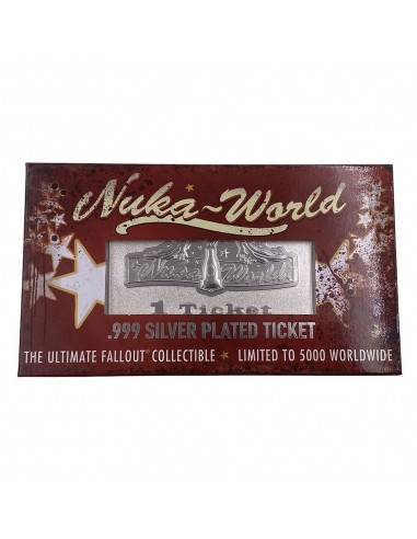 10888-Figuras - Replica Ticket Plateado Fallout Nuka World -5060662464812
