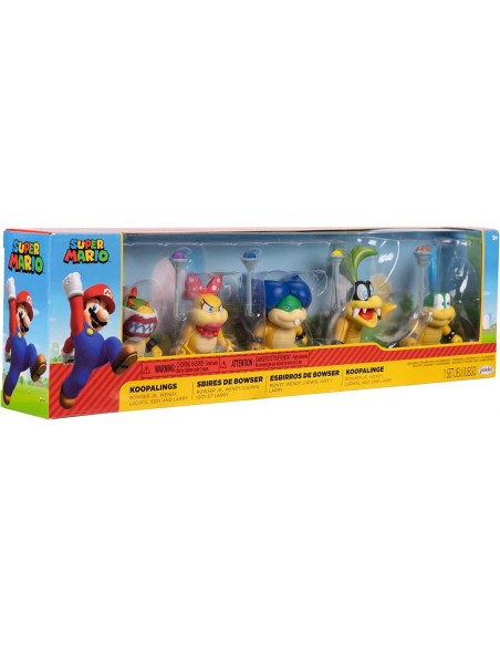 -8519-Figuras - Pack 5 Figuras Super Mario Koopalings 6 cm-0192995411364