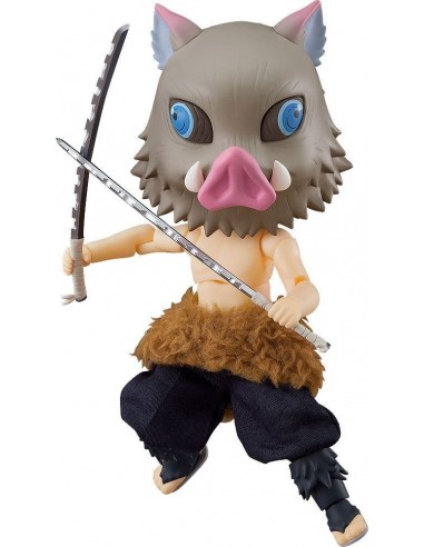 11085-Figuras - Figura Demon Slayer: Kimetsu no Yaiba Nendoroid Inosuke 14cm-4580590126718