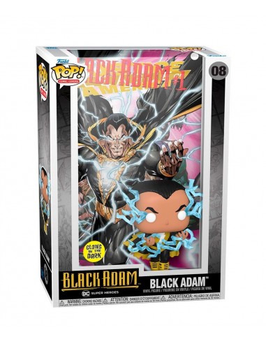 11108-Figuras - Figura POP! DC (Black Adam) Comic Cover Black Adam-0889698640701
