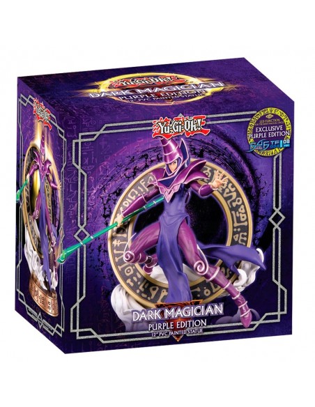 -10997-Figuras - Figura Dark Magician Yu-Gi-Oh! Estatua PVC 29 cm (Purple Standard)-5060316623626