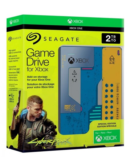 -4967-Xbox One - Game Drive Cyberpunk 2077 Disco Duro HDD Externo 2TB Seagate-3660619408542