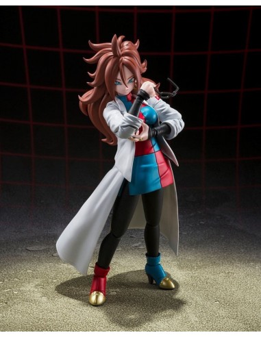 11187-Figuras - Figura Dragon Ball Z Fighter A-21 Androide Lab Coat 15 cm-4573102637550