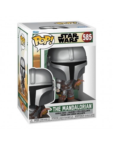 11199-Figuras - Figura POP! Star Wars The Book of Boba Fett Mando 9 cm-0889698686549