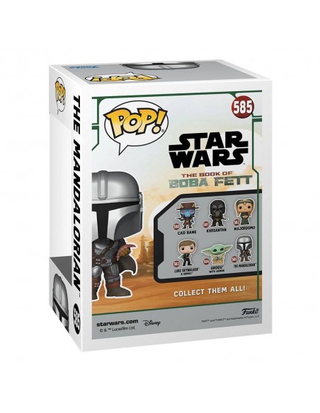 -11199-Figuras - Figura POP! Star Wars The Book of Boba Fett Mando 9 cm-0889698686549