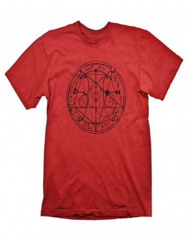 10111-Apparel - Camiseta DOOM ""Pentagram"" Black on Red S-4260474519415