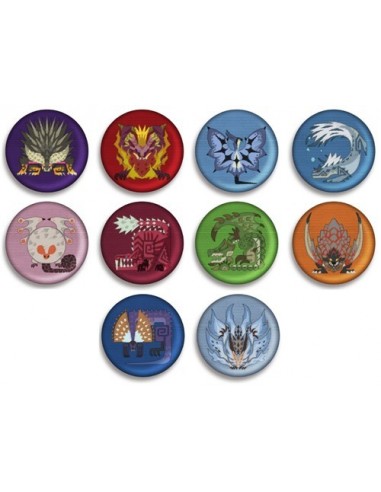 11266-Merchandising - Pin Insignia Bordado Monster Hunter: World Monster Iconos-4976219098465