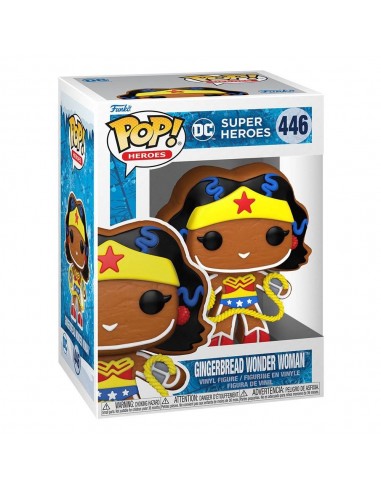 11295-Figuras - Figura POP! DC Holiday Wonder Woman Gingerbread-0889698643245