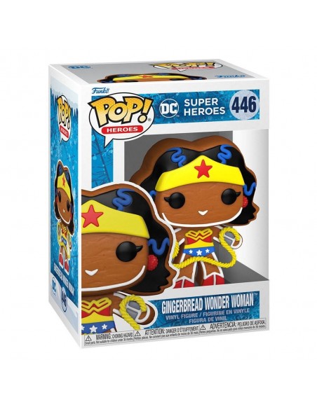 -11295-Figuras - Figura POP! DC Holiday Wonder Woman Gingerbread-0889698643245