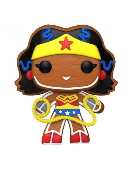 -11295-Figuras - Figura POP! DC Holiday Wonder Woman Gingerbread-0889698643245