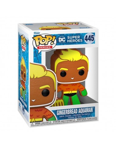 11294-Figuras - Figura POP! DC Holiday Aquaman Gingerbread-0889698643214