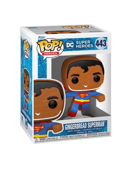 -11290-Figuras - Figura POP! DC Holiday Superman Gingerbread-0889698643221