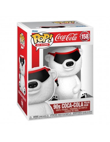 11361-Figuras - Figura POP! 90's Coca-Cola Polar Bear 9 cm-0889698655873