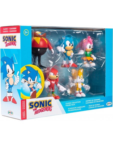 -8517-Figuras - Pack 5 Figuras Sonic Aniversary 6 cm-0192995414525