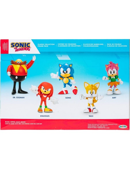 -8517-Figuras - Pack 5 Figuras Sonic Aniversary 6 cm-0192995414525