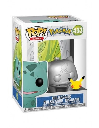 11637-Figuras - Figura POP! Pokemon Bulbasaur Silver Edition 9 cm-0889698598705