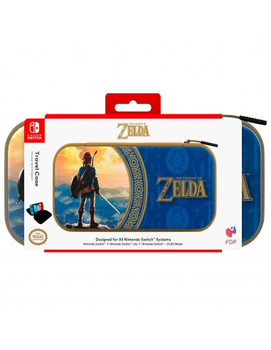 11902-Switch - Funda Deluxe Travel Case Zelda Hyrule Blue Licenciado-0708056071011
