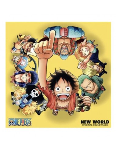 12035-Merchandising - Vinilo One Piece New World - Yellow/Red-3309450047618