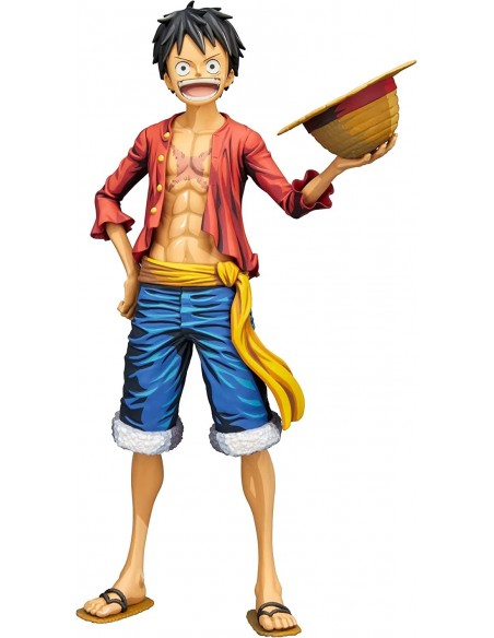 -12081-Figuras - Figura One Piece Monkey D. Luffy Grandista Nero 28 Cm-4983164186451