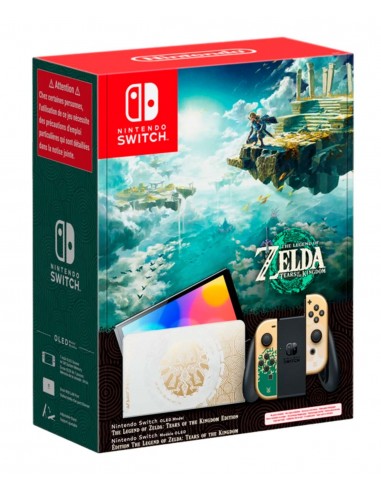 12105-Switch - Nintendo Switch OLED The Legend of Zelda: Tears of the Kingdom Edición Limitada -0045496453572