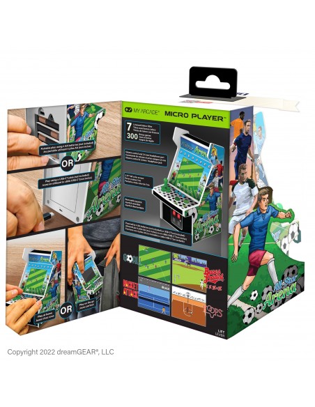 -12458-Retro - Micro Player AllStar Arena 308 Games 6,75 inch-0845620041251