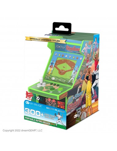 12457-Retro - Micro Player AllStar Stadium 308 Games 6,75 inch-0845620041268
