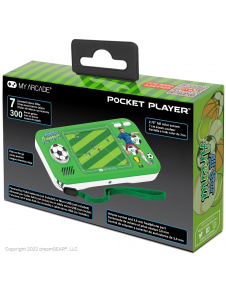 -12449-Retro - Pocket Player AllStar Arena Portable 308 Games-0845620041282