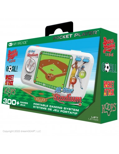 12450-Retro - Pocket Player AllStar Stadium Portable 308 Games-0845620041299