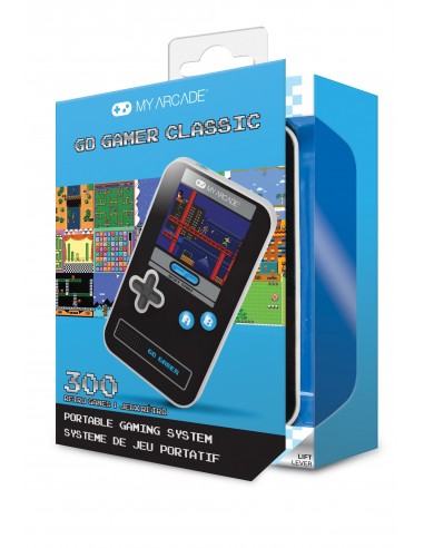 12448-Retro - Go Gamer Classic 308 Games Negra Azul 2,5 inch-0845620039135