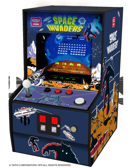 -4436-Retro - Micro Player Space Invaders 6,75 inch-0845620032792