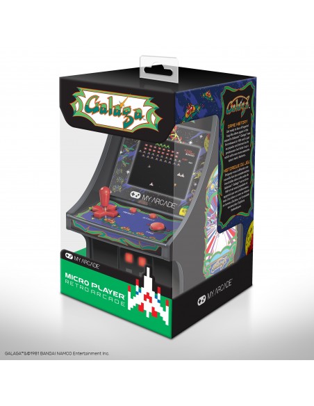 -1331-Retro - Micro Player Galaga 6,75 inch-0845620032228
