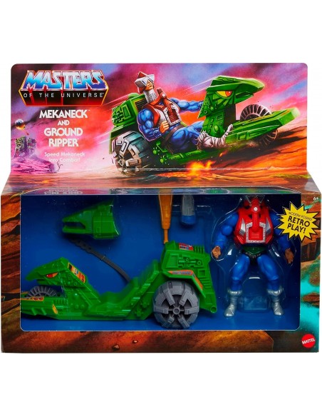 -12272-Figuras - F. Masters of Universe Vehiculo Mekaneck & Ground 14 cm-0194735104031