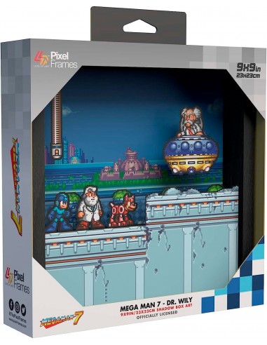 12711-Retro - Pixel Frames Megaman 7 Dr Wily-0849172013247