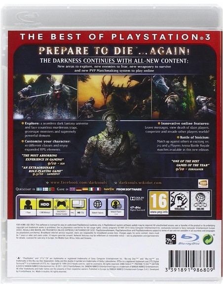 -13243-PS3 - Dark Souls: Prepare to Die Edition (Essentials) - Import UK-3391891986809