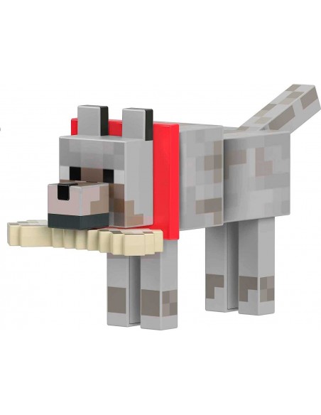 -13203-Figuras - Mattel Wolf Fig. 14 Cm Minecraft Diamond Level-0194735116041